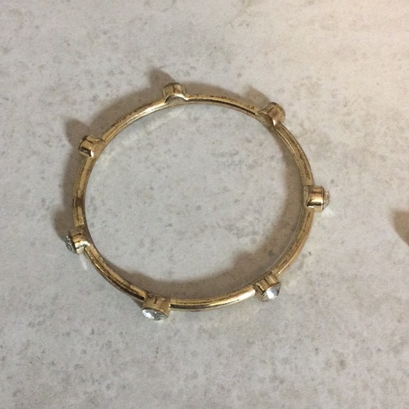 Trio silver gold copper bling bangle bracelets - Picture 3 of 6